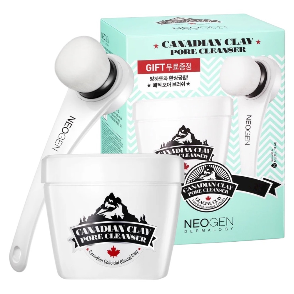 NEOGEN S. Korean Glacial Clay Pore Cleansing Mask Kit w/ Brush MSRP $39